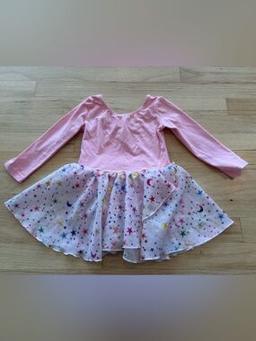 Toddler Pink Star Leotard Dress